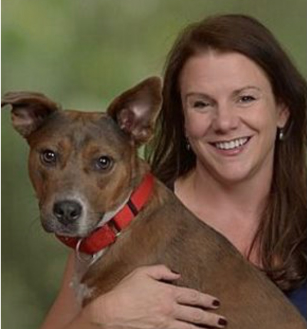 Brenda Bradley and her dog, Omar