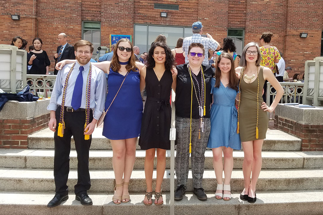 Anthropology students and faculty 