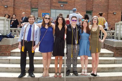 Anthropology students and faculty 